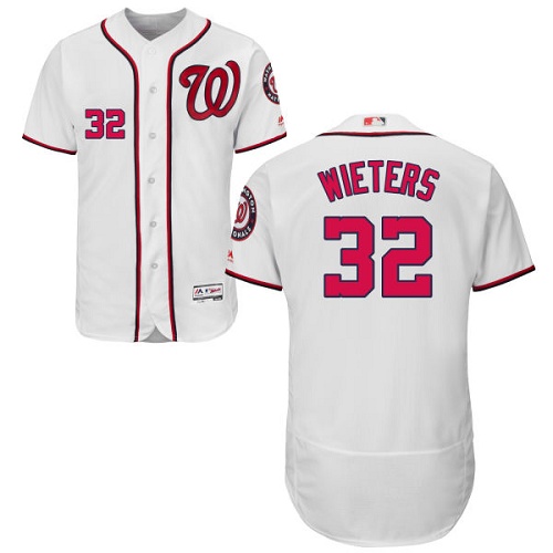 Nationals #32 Matt Wieters White Flexbase Authentic Collection Stitched MLB Jersey - Click Image to Close